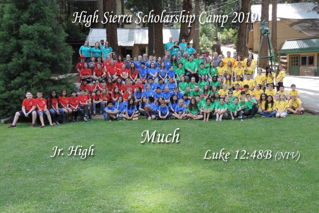 2019 JR High Final High Sierra Discipleship Camp Camp Photos