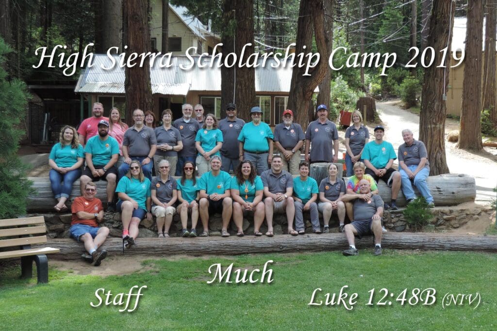 2019 Staff Final High Sierra Discipleship Camp Camp Photos
